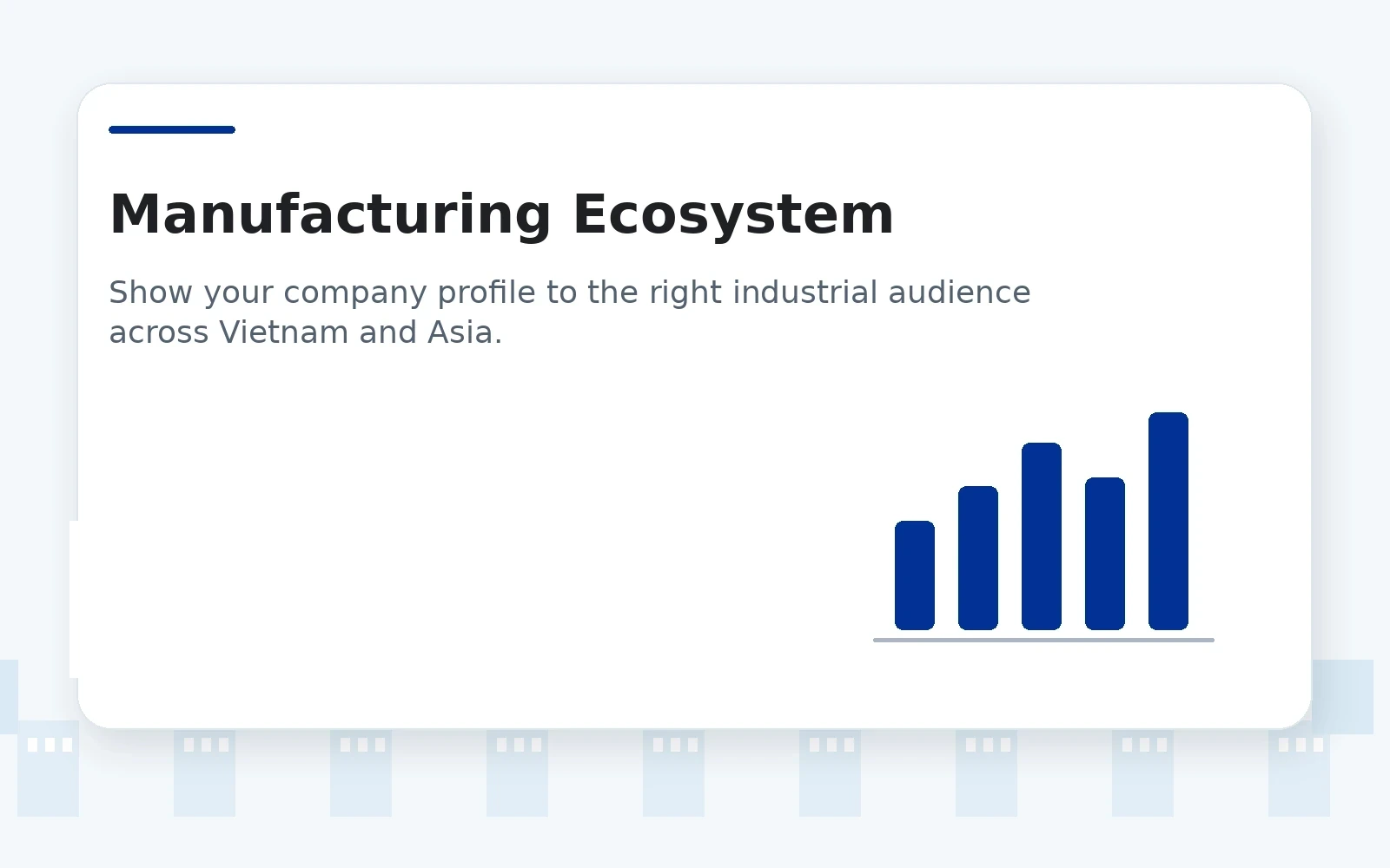 Industrial factory and manufacturing ecosystem illustration